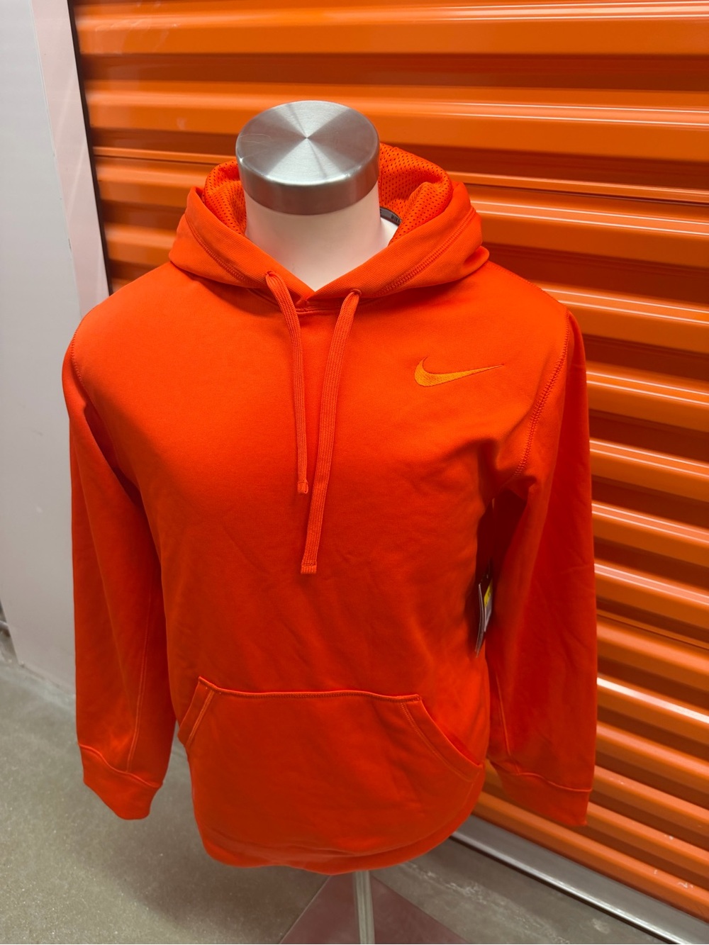 NWT Nike Men Orange Pullover Hoodie 465784 899 Size M